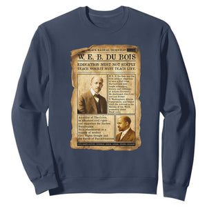 Vintage Newspaper W E B Du Bois Sweatshirt African American Scholar TS12 Navy Print Your Wear