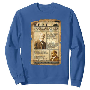 Vintage Newspaper W E B Du Bois Sweatshirt African American Scholar TS12 Royal Blue Print Your Wear