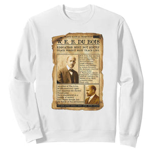 Vintage Newspaper W E B Du Bois Sweatshirt African American Scholar TS12 White Print Your Wear