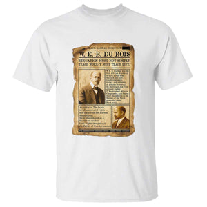 Vintage Newspaper W E B Du Bois T Shirt African American Scholar TS12 White Print Your Wear