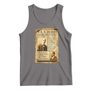 Vintage Newspaper W E B Du Bois Tank Top African American Scholar TS12 Deep Heather Print Your Wear