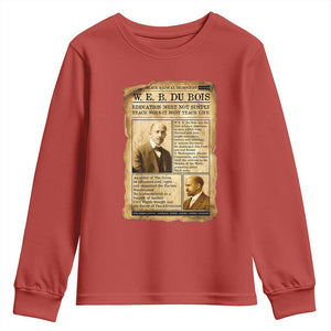 Vintage Newspaper W E B Du Bois Youth Sweatshirt African American Scholar TS12 Red Print Your Wear