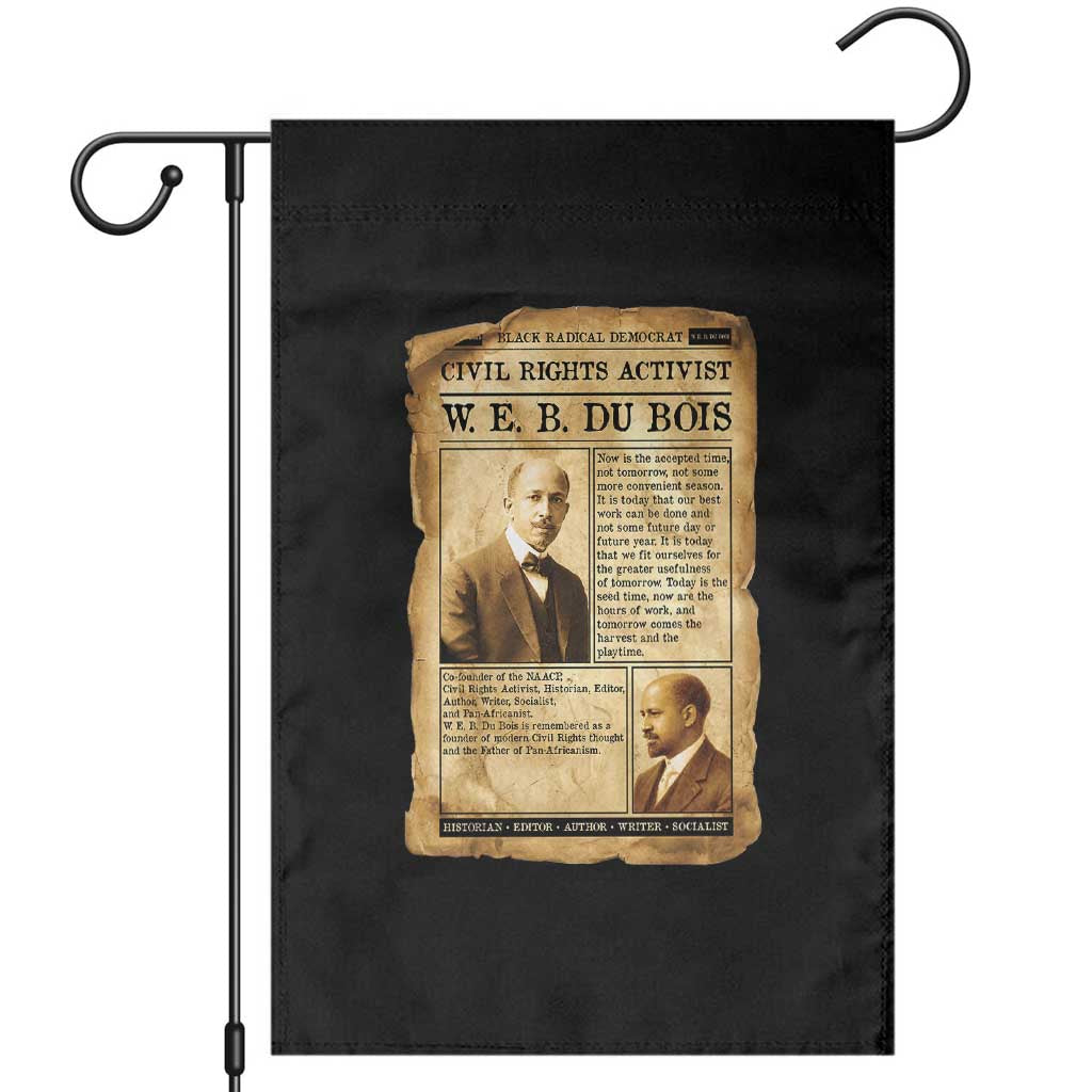 Vintage Newspaper W E B Du Bois Garden Flag Civil Rights History TS12 Black Print Your Wear