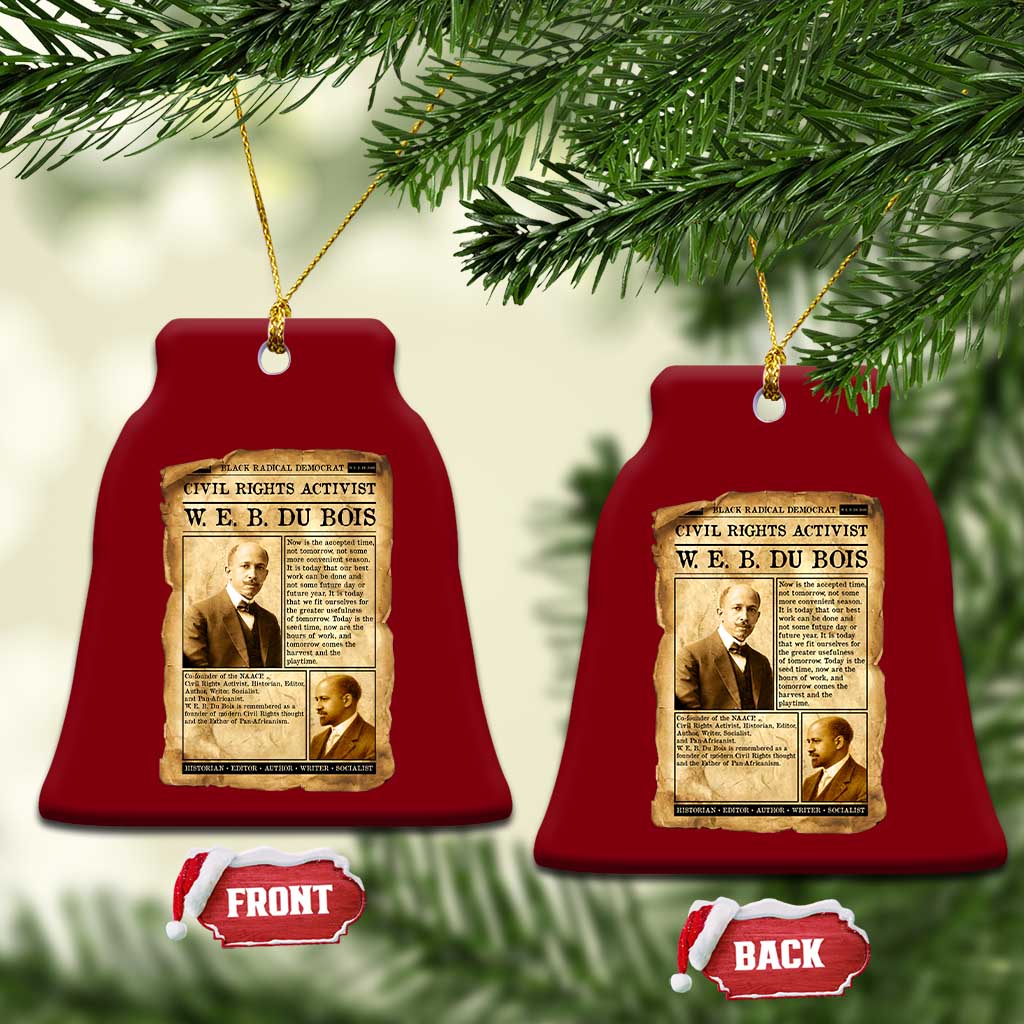 Vintage Newspaper W E B Du Bois Ceramic Ornament Civil Rights History TS12 Print Your Wear