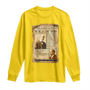 Vintage Newspaper W E B Du Bois Long Sleeve Shirt Civil Rights History TS12 Daisy Print Your Wear