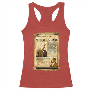 Vintage Newspaper W E B Du Bois Racerback Tank Top Civil Rights History TS12 Red Print Your Wear