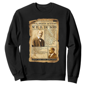 Vintage Newspaper W E B Du Bois Sweatshirt Civil Rights History TS12 Black Print Your Wear