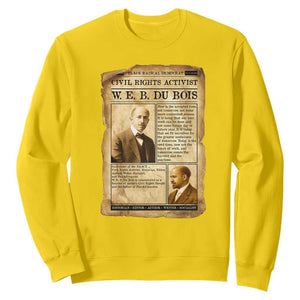 Vintage Newspaper W E B Du Bois Sweatshirt Civil Rights History TS12 Daisy Print Your Wear