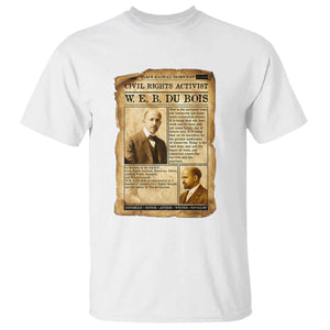 Vintage Newspaper W E B Du Bois T Shirt Civil Rights History TS12 White Print Your Wear