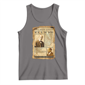 Vintage Newspaper W E B Du Bois Tank Top Civil Rights History TS12 Deep Heather Print Your Wear