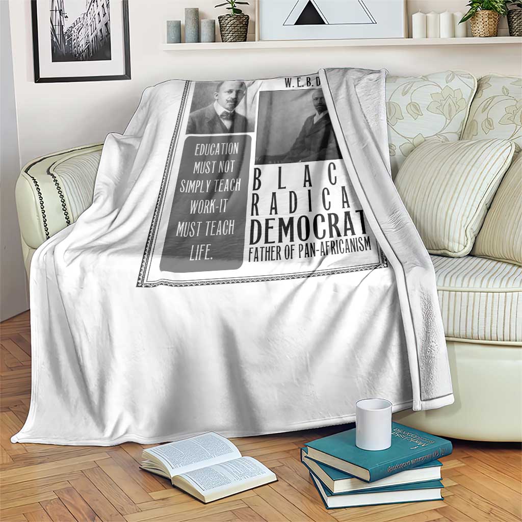 W E B Du Bois Throw Blanket Pan Africanism Intellectual Leader TS12 Print Your Wear