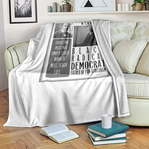W E B Du Bois Throw Blanket Pan Africanism Intellectual Leader TS12 Print Your Wear