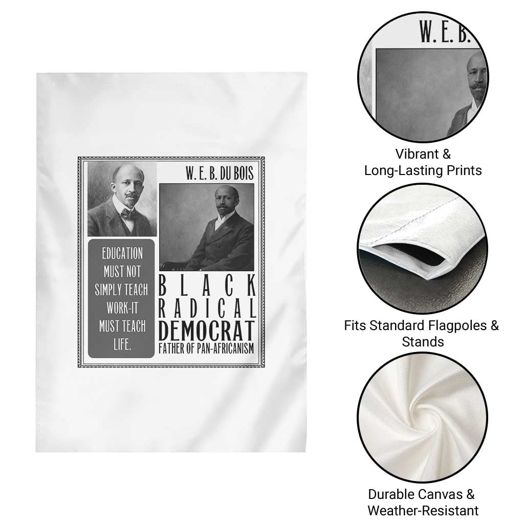 W E B Du Bois Garden Flag Pan Africanism Intellectual Leader TS12 Print Your Wear