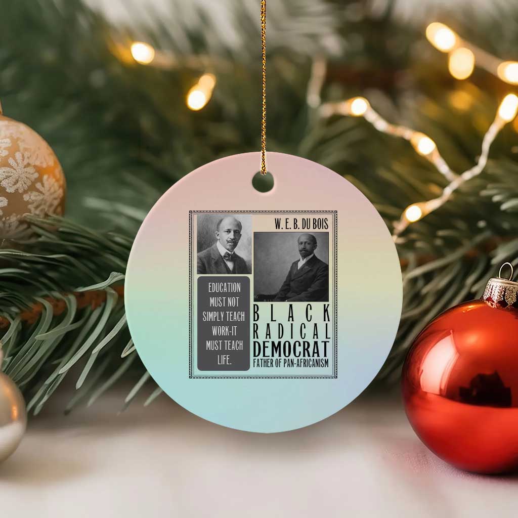 W E B Du Bois Ceramic Ornament Pan Africanism Intellectual Leader TS12 1pc Pastel Print Your Wear