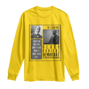 W E B Du Bois Long Sleeve Shirt Pan Africanism Intellectual Leader TS12 Daisy Print Your Wear