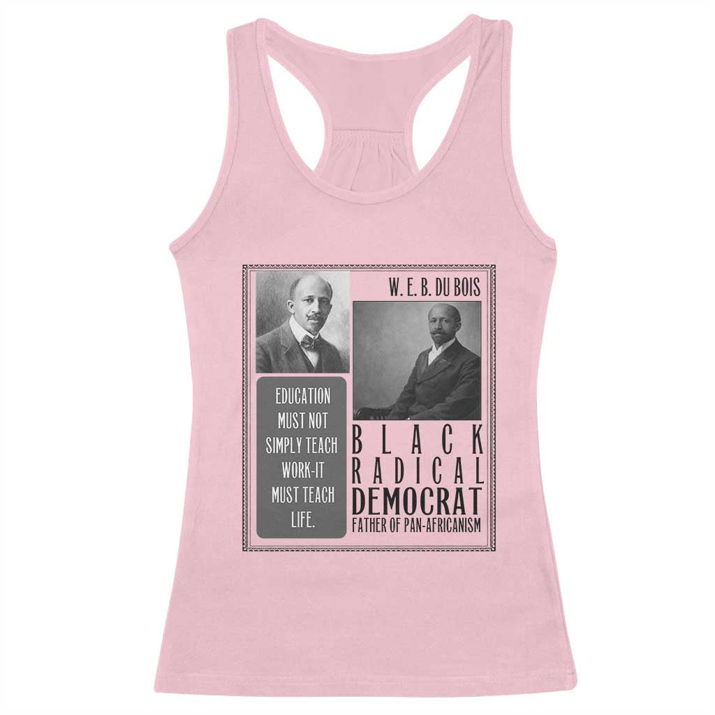 W E B Du Bois Racerback Tank Top Pan Africanism Intellectual Leader TS12 Light Pink Print Your Wear