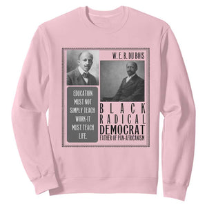 W E B Du Bois Sweatshirt Pan Africanism Intellectual Leader TS12 Light Pink Print Your Wear