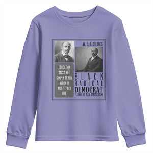 W E B Du Bois Youth Sweatshirt Pan Africanism Intellectual Leader TS12 Violet Print Your Wear
