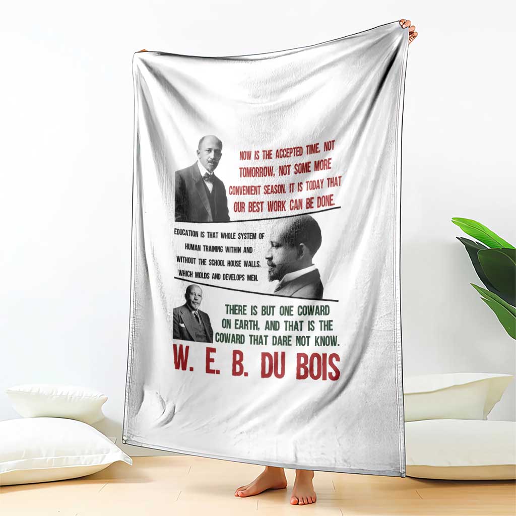 W E B Du Bois Education And Human Development Quote Throw Blanket TS12 Print Your Wear