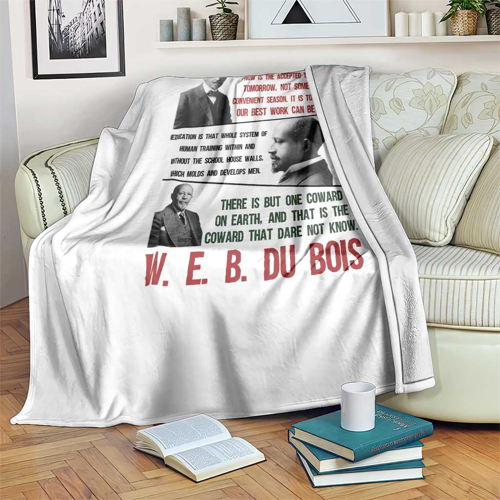 W E B Du Bois Education And Human Development Quote Throw Blanket TS12 Print Your Wear