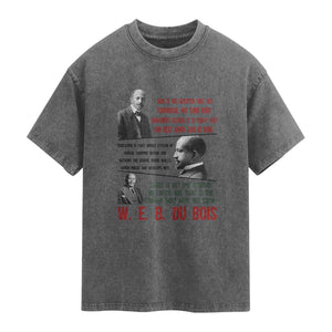 W E B Du Bois Education And Human Development Quote Washed Cotton T-Shirt