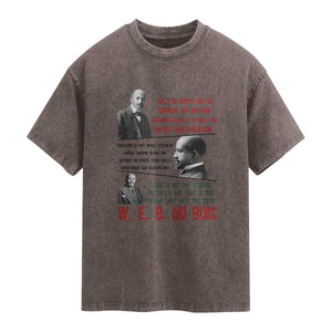 W E B Du Bois Education And Human Development Quote Washed Cotton T-Shirt