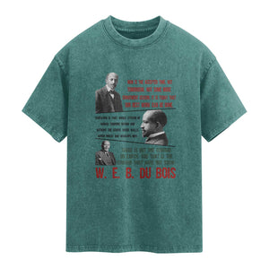 W E B Du Bois Education And Human Development Quote Washed Cotton T-Shirt
