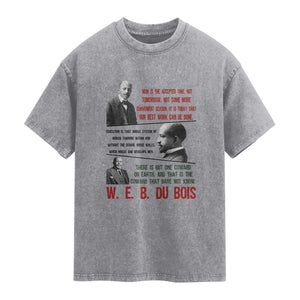 W E B Du Bois Education And Human Development Quote Washed Cotton T-Shirt