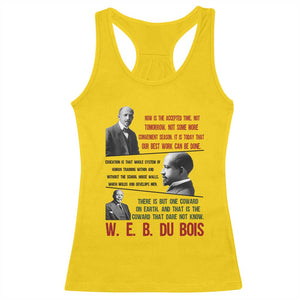 W E B Du Bois Education And Human Development Quote Racerback Tank Top TS12 Daisy Print Your Wear