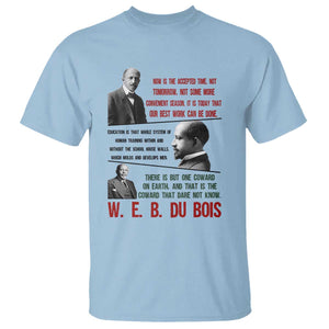 W E B Du Bois Education And Human Development Quote T Shirt TS12 Light Blue Print Your Wear