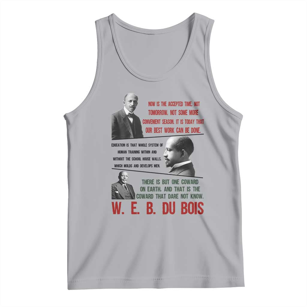 W E B Du Bois Education And Human Development Quote Tank Top TS12 Athletic Heather Print Your Wear