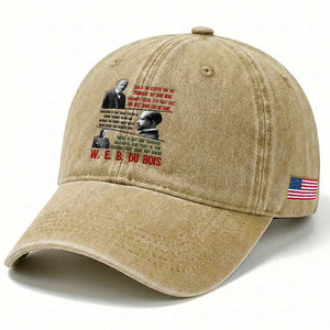 W E B Du Bois Education And Human Development Quote Washed Cotton Baseball Cap TS12 Print Your Wear