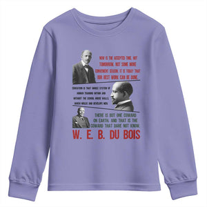 W E B Du Bois Education And Human Development Quote Youth Sweatshirt TS12 Violet Print Your Wear