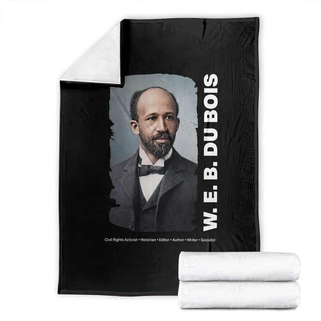 W E B Du Bois Throw Blanket Black Thought Leader And Intellectual Legacy TS12 Black Print Your Wear