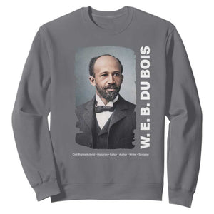 W E B Du Bois Sweatshirt Black Thought Leader And Intellectual Legacy TS12 Charcoal Print Your Wear