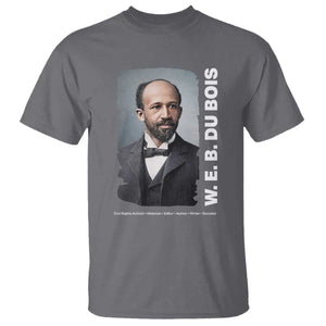 W E B Du Bois T Shirt Black Thought Leader And Intellectual Legacy TS12 Charcoal Print Your Wear