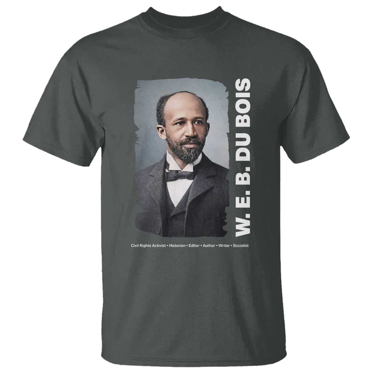 W E B Du Bois T Shirt Black Thought Leader And Intellectual Legacy TS12 Dark Heather Print Your Wear