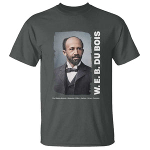 W E B Du Bois T Shirt Black Thought Leader And Intellectual Legacy TS12 Dark Heather Print Your Wear