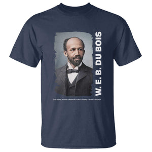 W E B Du Bois T Shirt Black Thought Leader And Intellectual Legacy TS12 Navy Print Your Wear