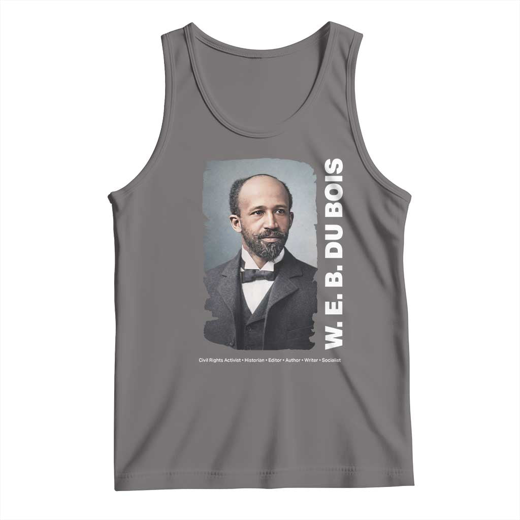 W E B Du Bois Tank Top Black Thought Leader And Intellectual Legacy TS12 Deep Heather Print Your Wear