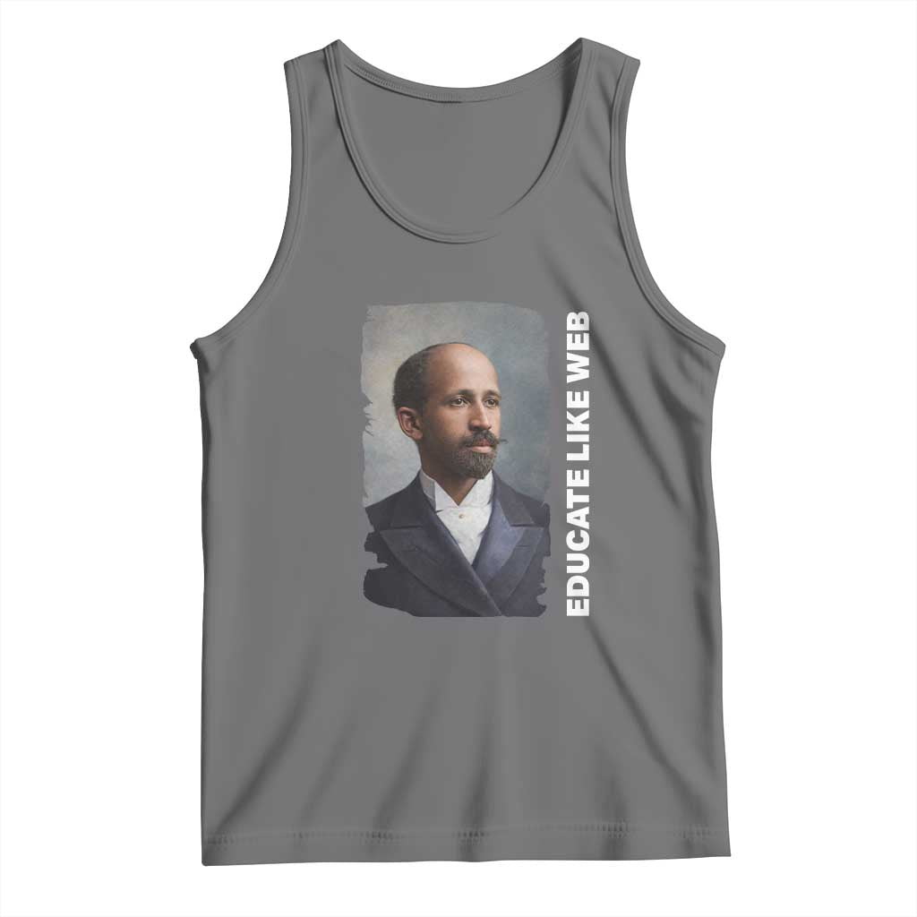 Educate Like W E B Tank Top African American Heritage TS12 Black Heather Print Your Wear