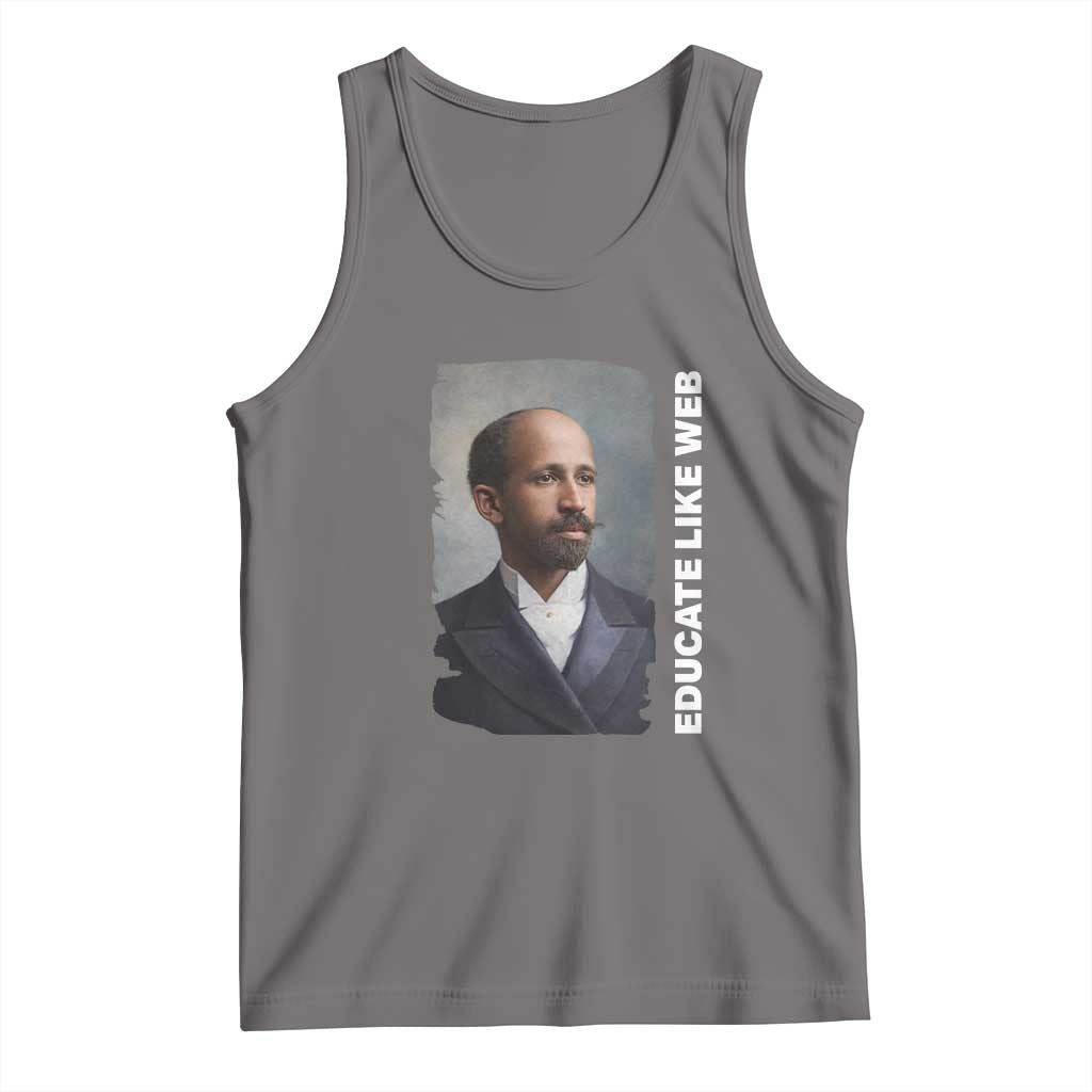 Educate Like W E B Tank Top African American Heritage TS12 Deep Heather Print Your Wear
