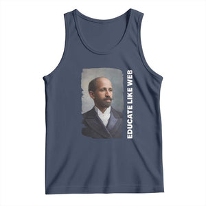 Educate Like W E B Tank Top African American Heritage TS12 Navy Print Your Wear