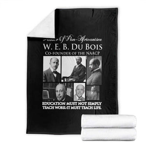 W E B Du Bois Throw Blanket Education Must Teach Life Quote TS12 Black Print Your Wear