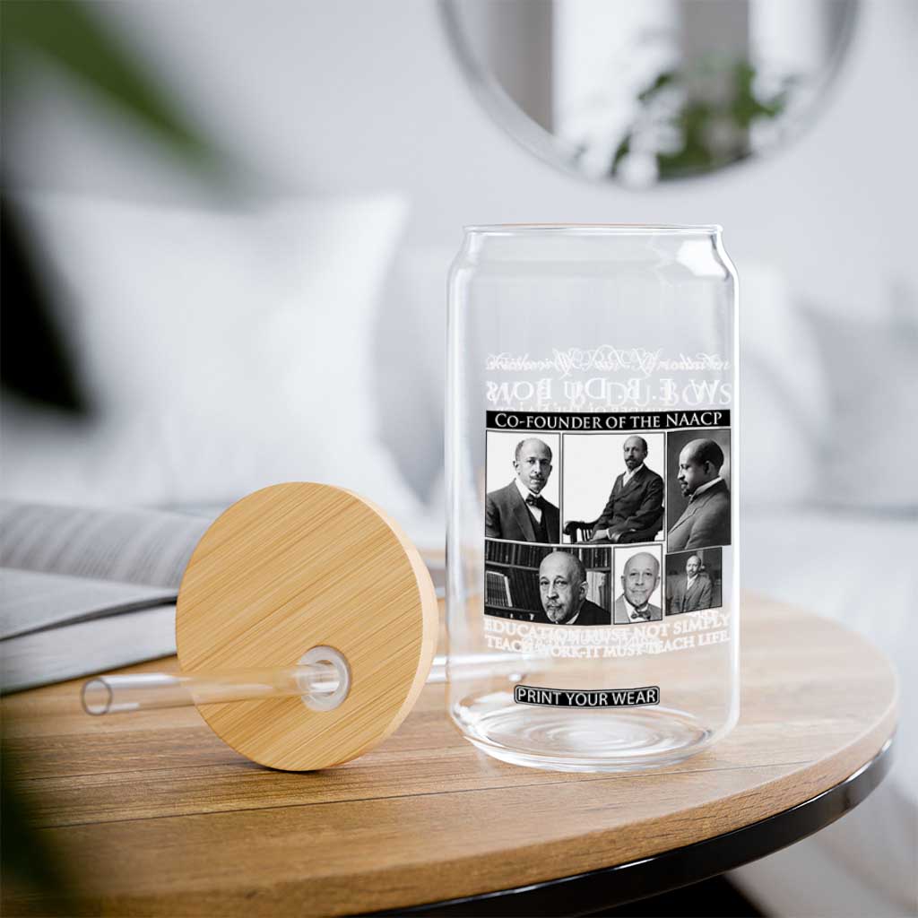 W E B Du Bois Glass Can Education Must Teach Life Quote TS12 Print Your Wear