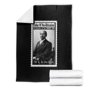 Vintage Stamp W E B Du Bois Throw Blanket Black Thought Leader TS12 Black Print Your Wear