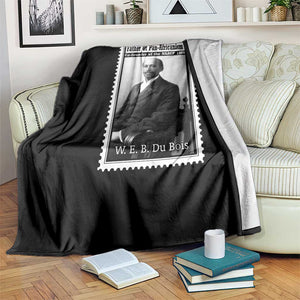 Vintage Stamp W E B Du Bois Throw Blanket Black Thought Leader TS12 Print Your Wear
