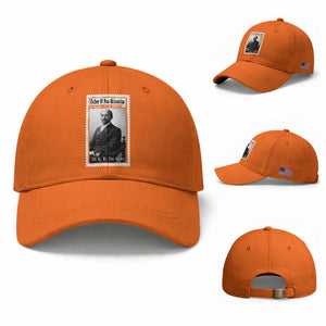 Vintage Stamp W E B Du Bois Baseball Cap Black Thought Leader TS12 Baseball Cap Universal Fit Orange Print Your Wear