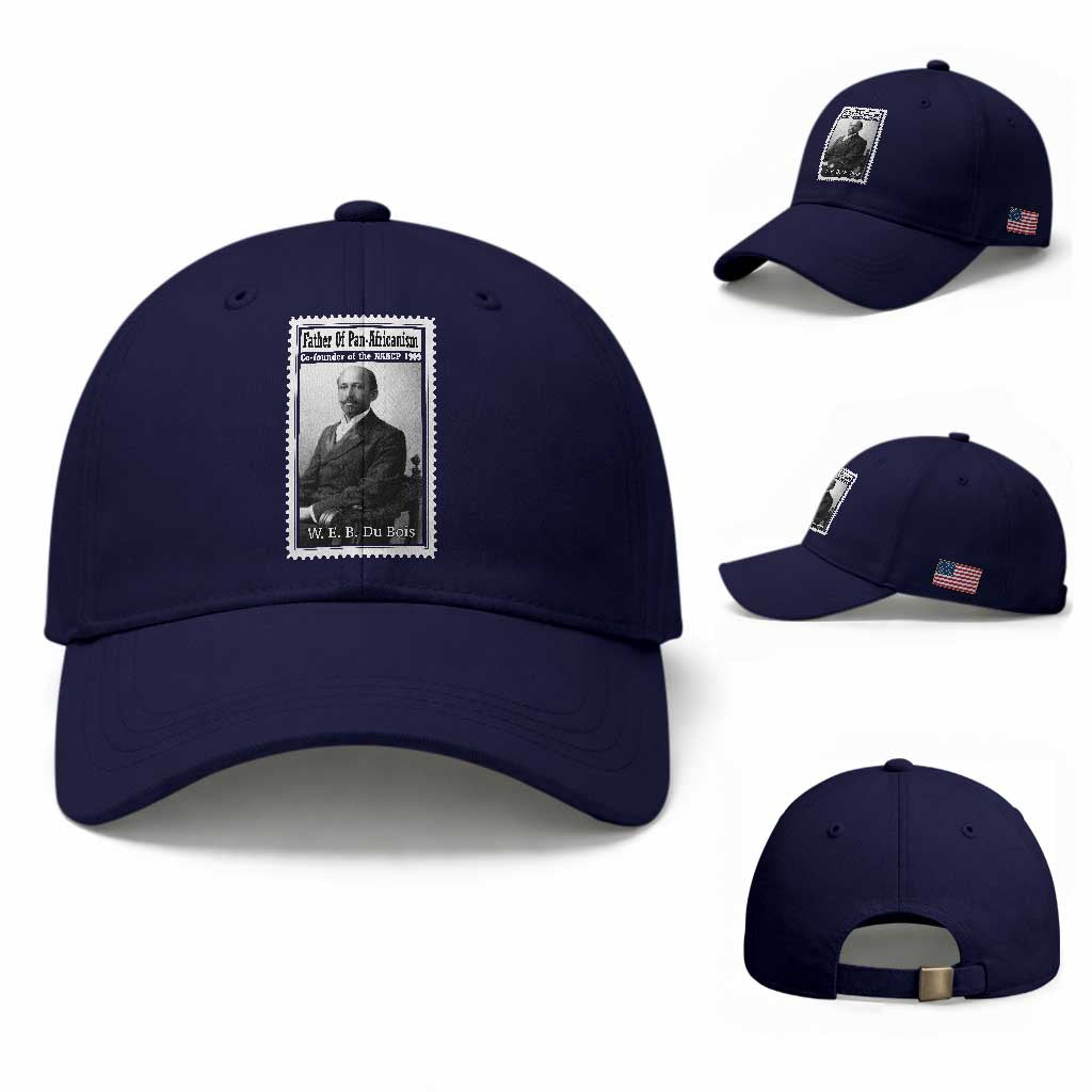 Vintage Stamp W E B Du Bois Baseball Cap Black Thought Leader TS12 Baseball Cap Universal Fit Dark Blue Print Your Wear
