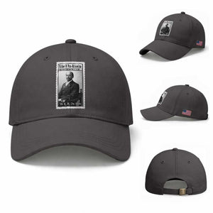 Vintage Stamp W E B Du Bois Baseball Cap Black Thought Leader TS12 Baseball Cap Universal Fit Dark Gray Print Your Wear